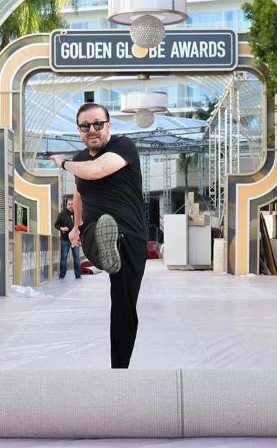 Ricky Gervais, Golden Globe Awards Preview Day